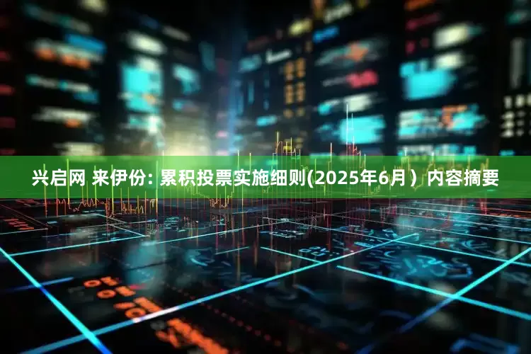 兴启网 来伊份: 累积投票实施细则(2025年6月）内容摘要